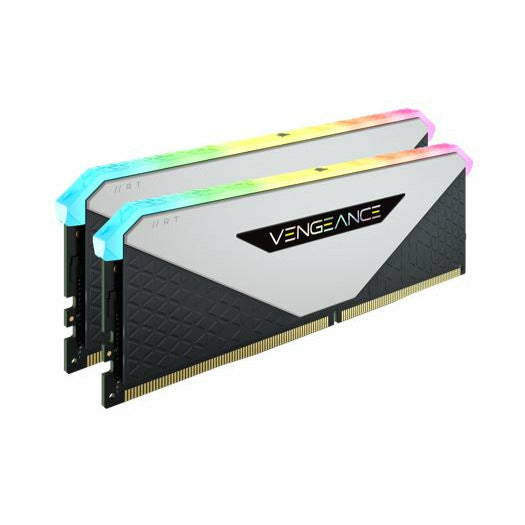 CORSAIR Vengeance RGB RT 16GB (2x8GB) DDR4 3200MHz C16 16-20-20-38 Desktop Gaming Memory White for AMD