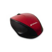 Verbatim MultiTrac Red Mouse Blue LED, Wireless Optical