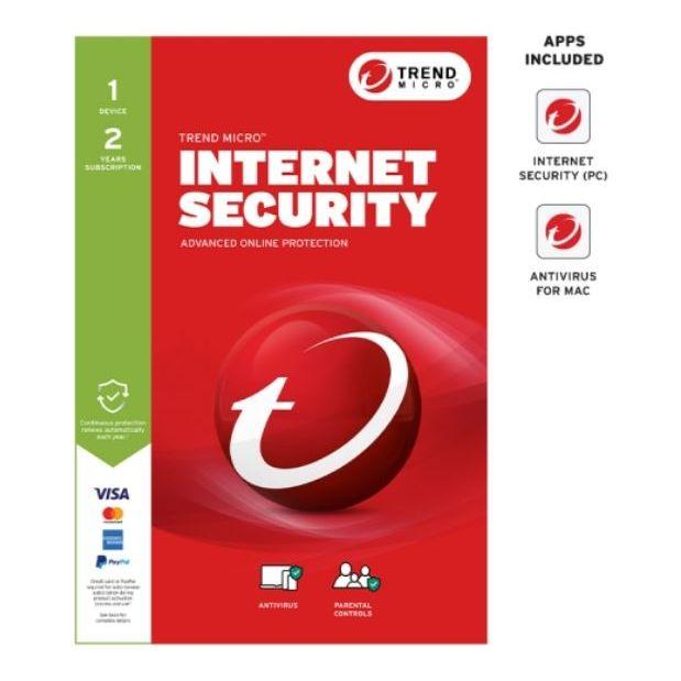 TREND MICRO Micro Internet Security (1 Device) 2Yr Retail Mini Box Auto Renew