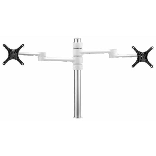 Atdec Dual display monitor arm AFS-AT-DC WHITE (1 x AF-AT-B 525mm long pole with 422mm articulated arm + 1 x AF-AA-B Accessory monitor arm for AF-AT)