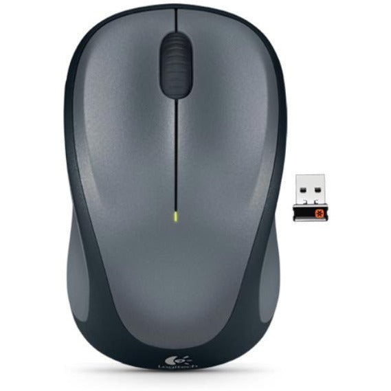 Logitech Wireless Mouse M235, 3 Button, USB Receiver, Scroll Wheel, Colour: Colt Glossy  Black, 1 AA battery pre-installed