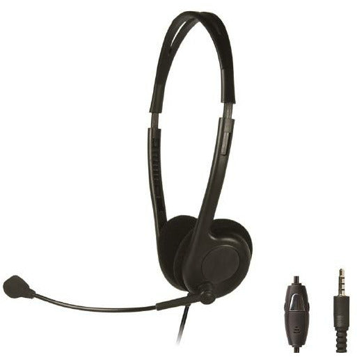 Shintaro Light Weight Headset with Boom Microphone (Single Combo 3.5mm Jack)