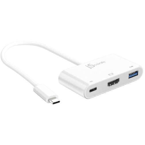J5create JCA379 USB-C TYPE-C to HDMI &amp;amp USB 3.0 WITH POWER DELIVERY Adaptor Hub