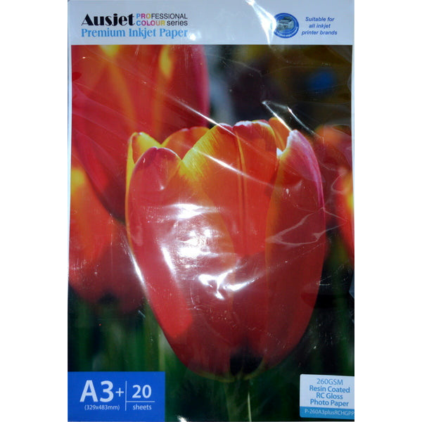 260gm A3+ RC Glossy Photo (20 Sheets)