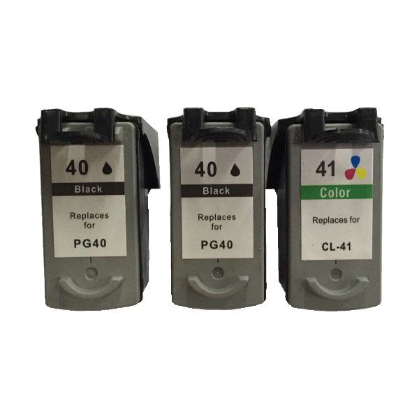 Remanufactured Value Pack (2 x PG40 Black &amp; 1 x CL41 Colour)