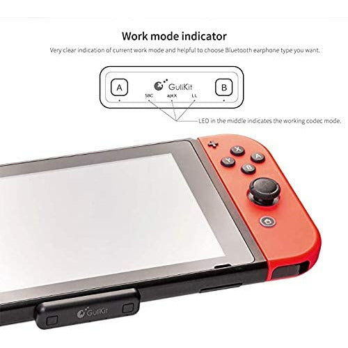 Premium Bluetooth Adapter Route air Pro Support in-Game Voice Chat compatible with Nintendo Switch, Nintendo Switch Lite, PS4 and Laptops