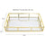 Tray Gold Mirror Decorative for Storage Jewelry and Makeup accessories