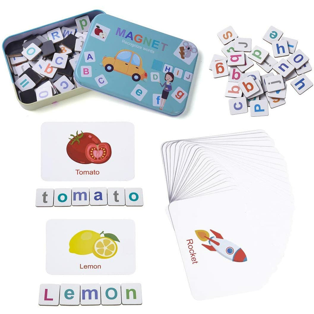 Wooden Magnetic Letters Numbers Alphabet Fridge Magnets Educational Toy Set Preschool Learning for 3 to 5 Years Kid Toddler