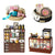 Dollhouse Miniature with Furniture Kit Plus Dust Proof and Music Movement - Rosa Garden Tea