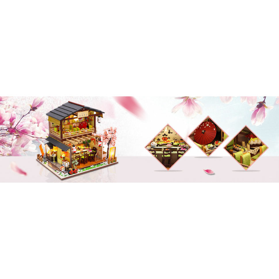 Dollhouse Miniature with Furniture Kit Plus Dust Proof and Music Movement - Asia (1:24 Scale Creative Room Idea)