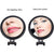 20X Magnifying Hand Mirror Two Sided Use for Makeup Application, Tweezing, and Blackhead/Blemish Removal (10 cm Black)