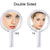 20X Magnifying Hand Mirror Two Sided Use for Makeup Application, Tweezing, and Blackhead/Blemish Removal (15 cm Silver)