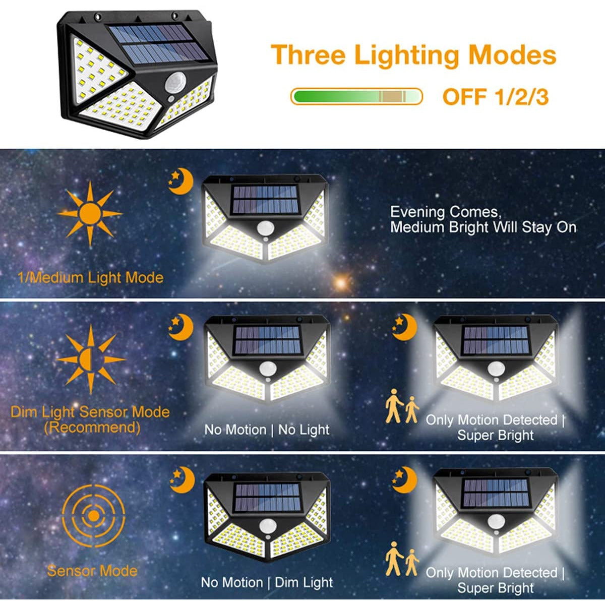 100 Waterproof LED Solar Fairy Light Outdoor with 8 Lighting Modes for Home,Garden and Decoration (4 pack)