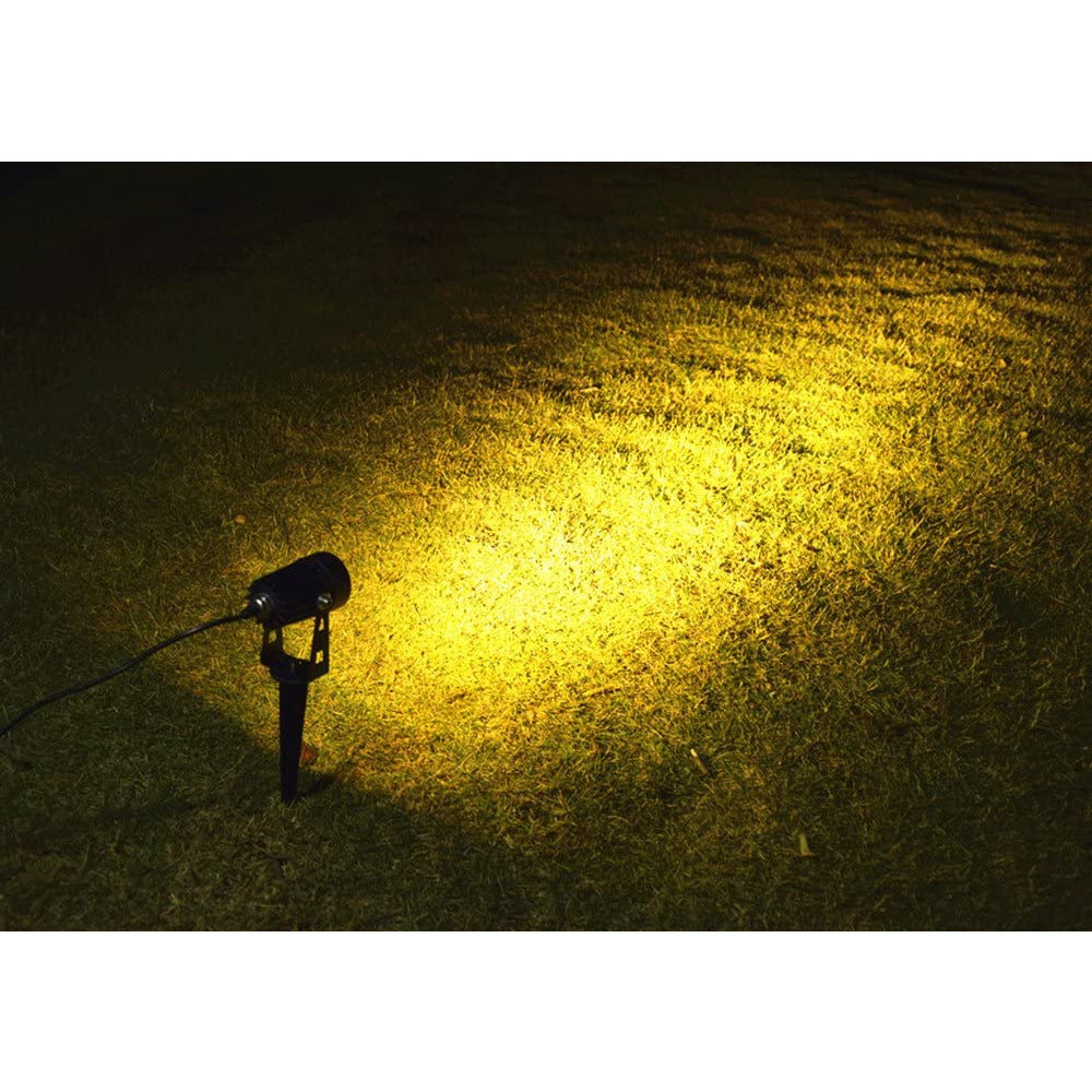 3 x LED Spotlights Powered Solar Garden Lights Outdoor Waterproof (Warm White)