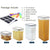 14 Pieces Airtight Food Storage and BPA Free Plastic with Easy Lock Black Lids Labels for Kitchen