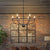 Vintage Candle Farmhouse Chandelier, 6-light, Black