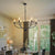 Vintage Candle Farmhouse Chandelier, 6-light, Black