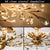 Crystal Chandelier Vintage, 5 Lights, Gold