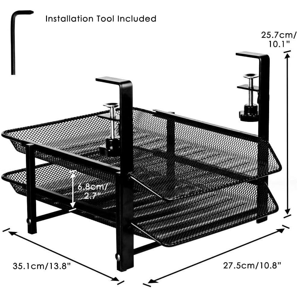 Under Desk Clamp Storage, Basket Organizer, Drawers