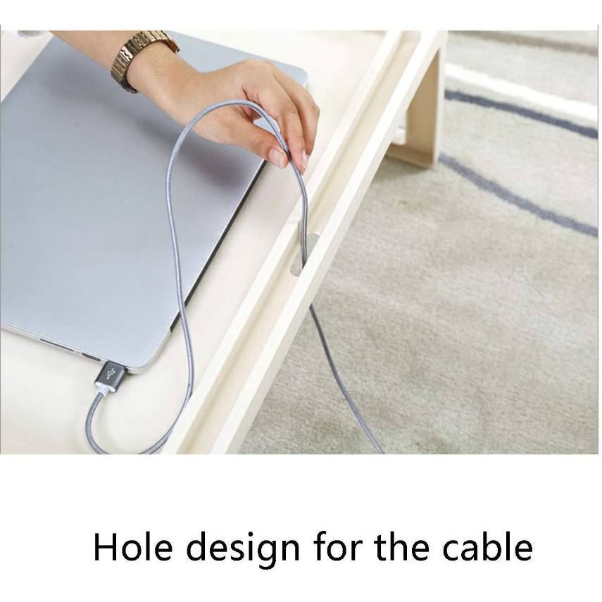 Multifunction Laptop Bed Desk with foldable legs for Home Office (Blue)