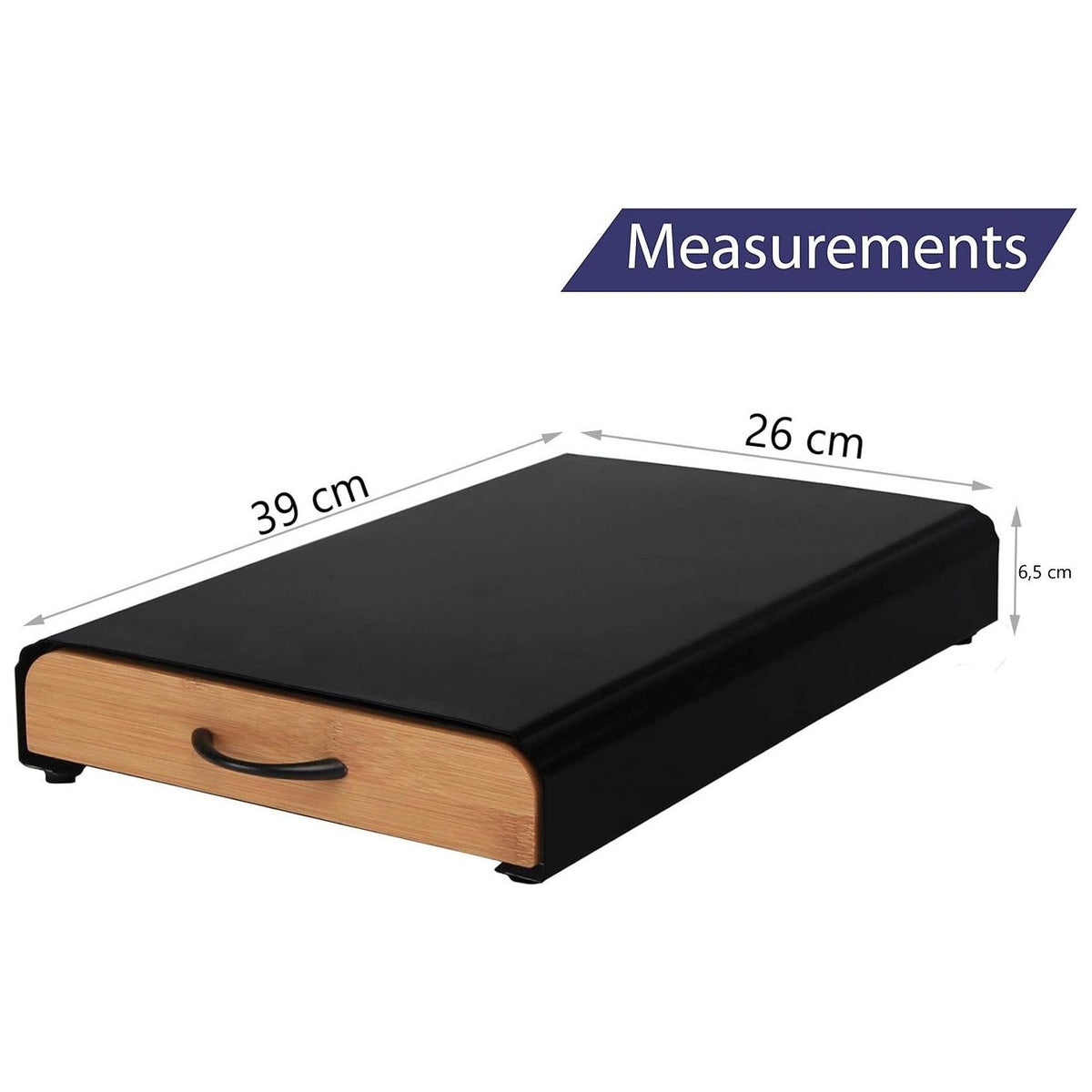 CARLA HOME Coffee Pods Holder Storage Drawer Compatible with 60 Nespresso Pods for Kitchen Storage & Organisation (Natural)