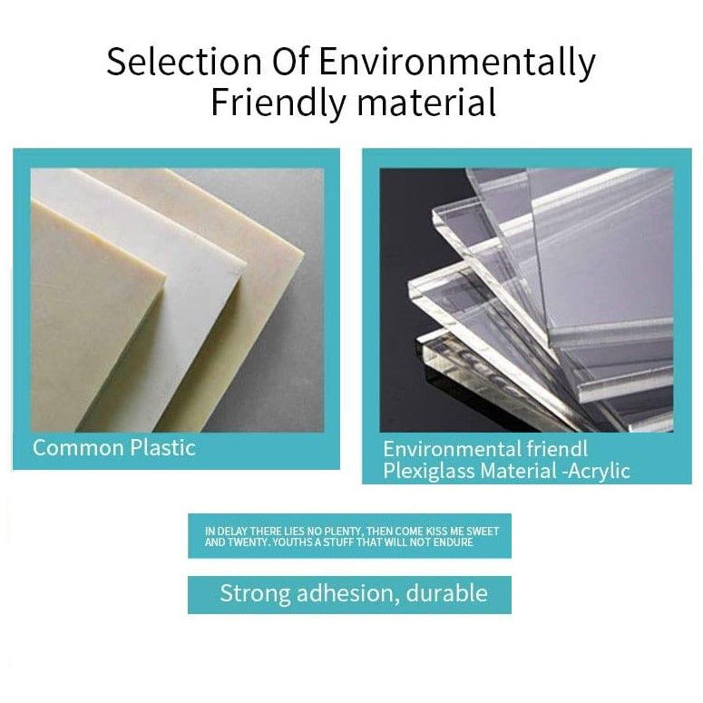 DIY Wall Clock Modern Frameless Large 3D Wall Watch Giant Roman Numerals for Home Living Room and Bedroom (Small)