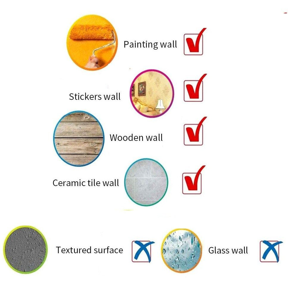 DIY Wall Clock Modern Frameless Large 3D Wall Watch Giant Roman Numerals for Home Living Room and Bedroom (Small)