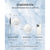 Double-Sided 1X/20X Magnifying Foldable Makeup Mirror for Handheld, Table and Travel Usage
