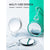Double-Sided 1X/20X Magnifying Foldable Makeup Mirror for Handheld, Table and Travel Usage