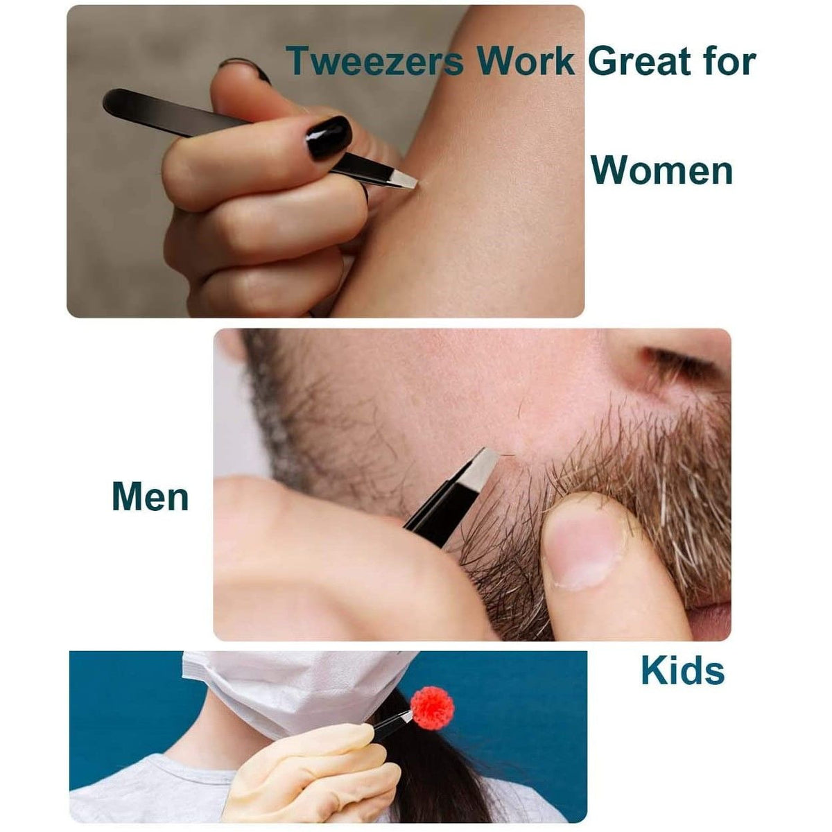 20X Magnifying Mirror and Eyebrow Tweezers Kit for Travel