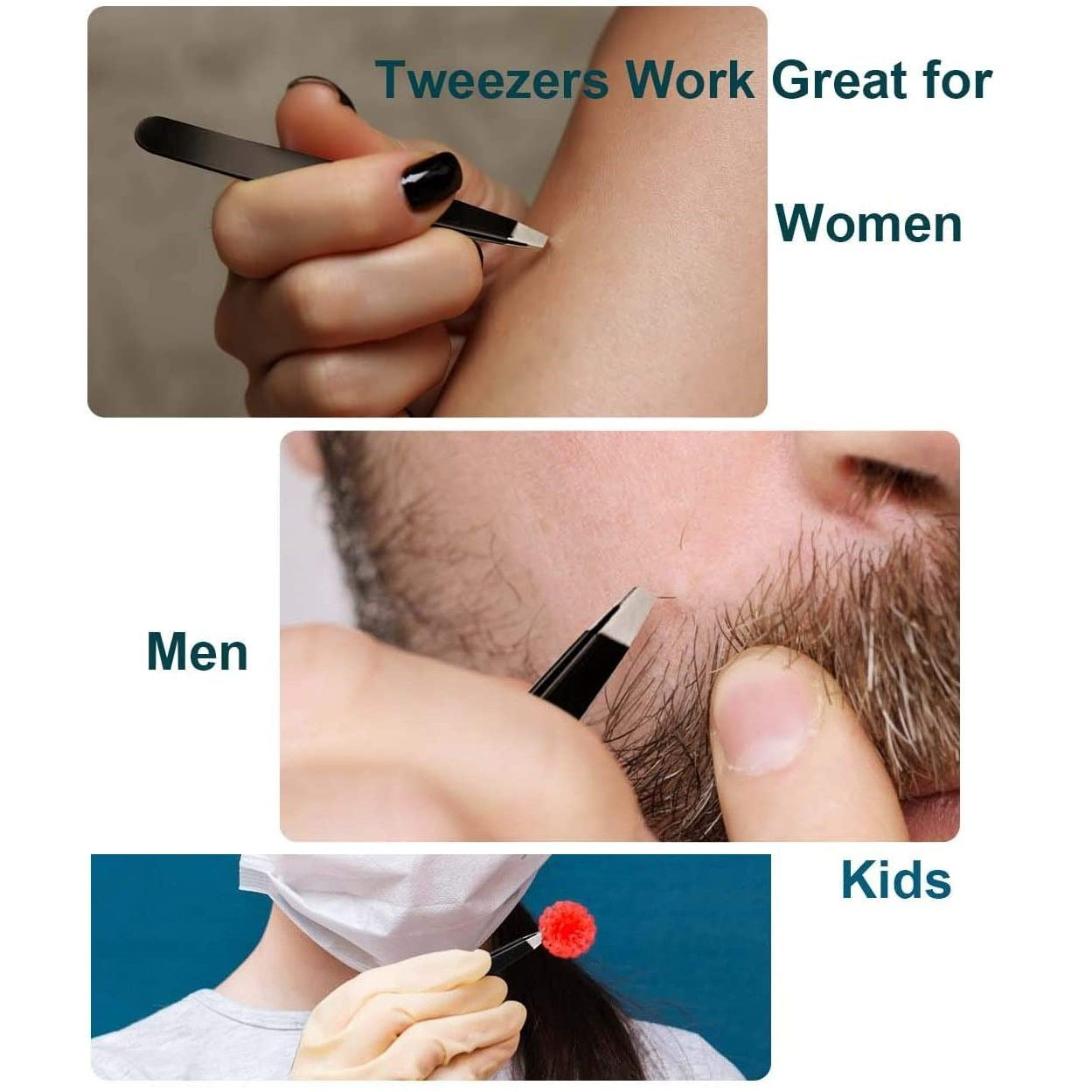 20X Magnifying Mirror and Eyebrow Tweezers Kit for Travel