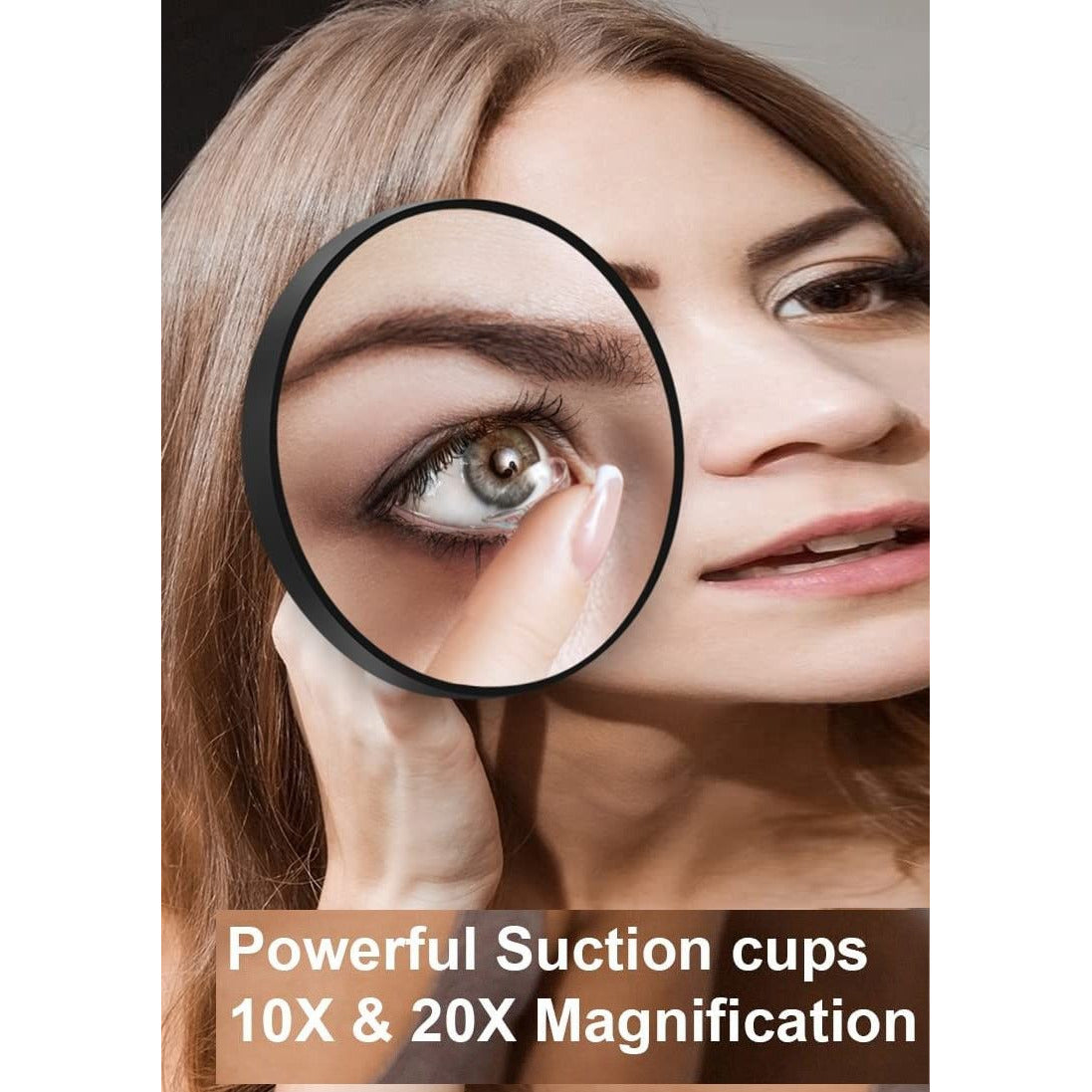 10X Magnifying Mirror and Eyebrow Tweezers Kit for Travel