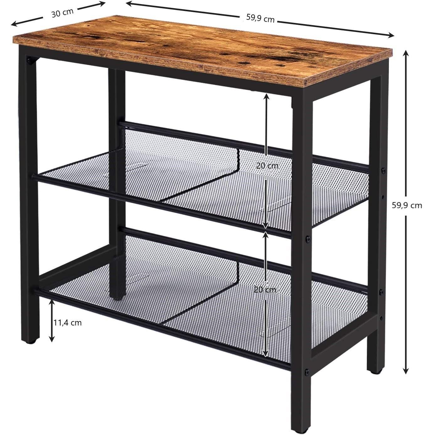 2-Tier Shoe Rack, Industrial Shoe Organizer Storage Bench