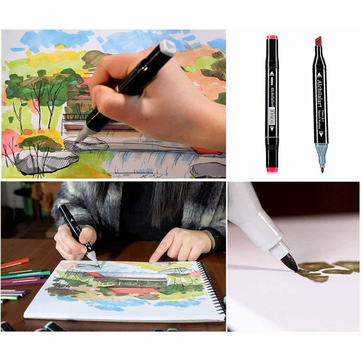 168 Colours Graffiti Pen Permanent Marker Pens Set for Adults and Children