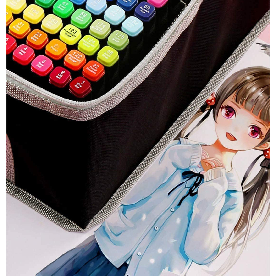 168 Colours Graffiti Pen Permanent Marker Pens Set for Adults and Children