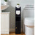 Toilet Paper Roll Holder for Bathroom with roller (Black, 76cm)