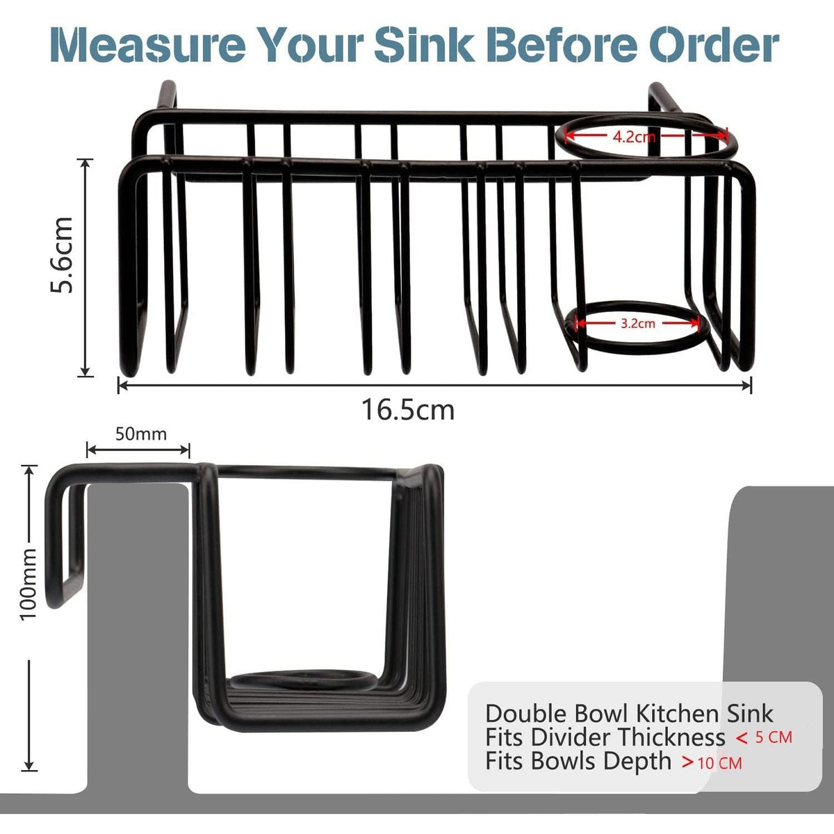 Kitchen Sink Storage Organizer Basket
