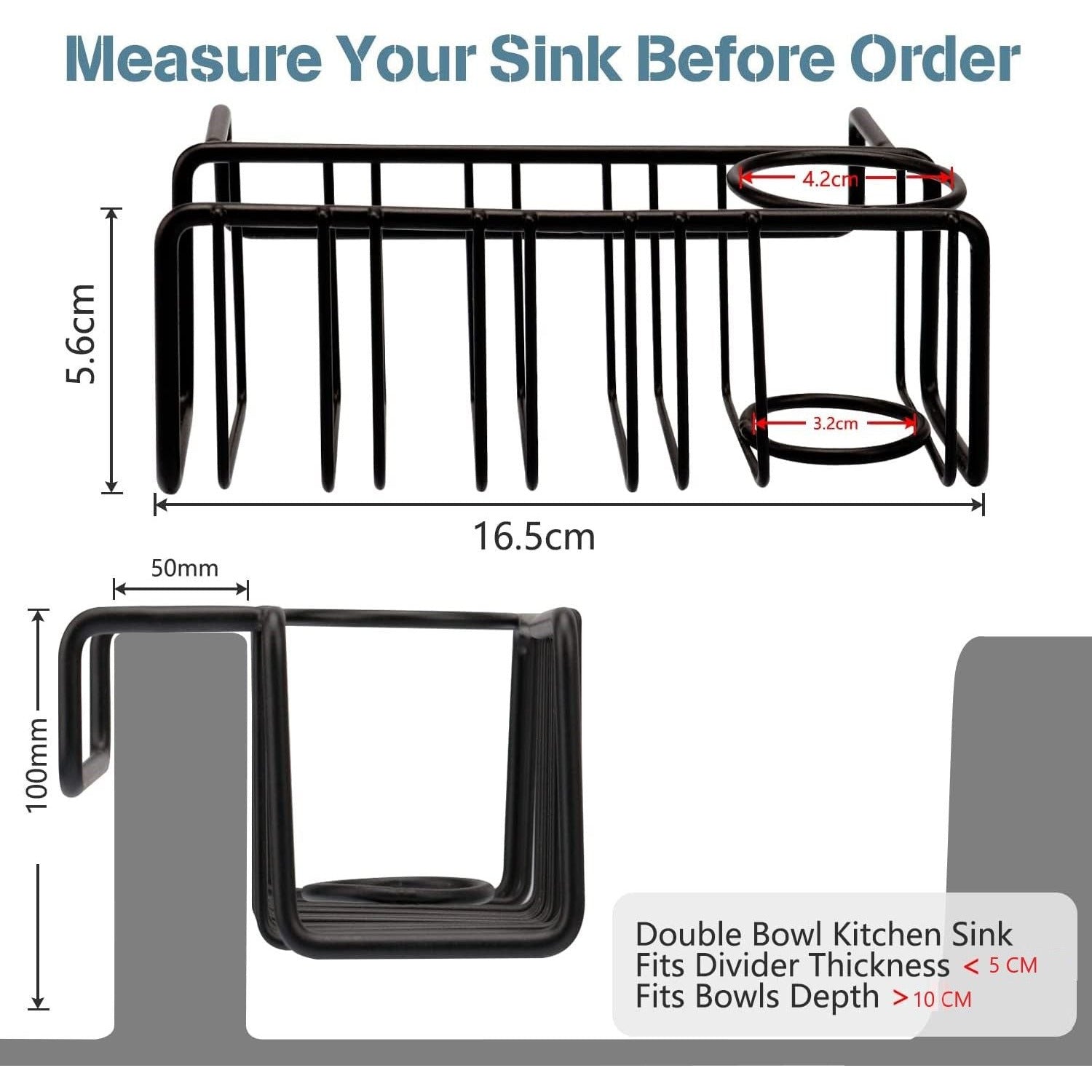 Kitchen Sink Storage Organizer Basket