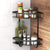 2 Pack Aluminum Adhesive Shower Caddy Corner Shelf Storage Rack for Bathroom