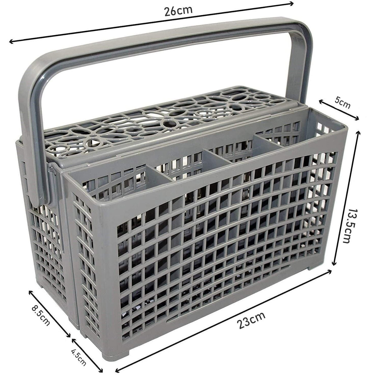 2 in 1 Universal Dishwasher Cutlery Basket (24 x 13 x 13 cm)