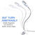 Lighting LED 8X Magnifying Lamp with Metal Clamp 360&deg; Flexible Gooseneck and USB Plug Design for Tattoo, Manicure and Reading