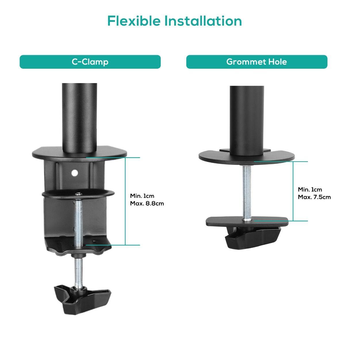 activiva ErgoLife Single Monitor Screen Double Joint Monitor Arm