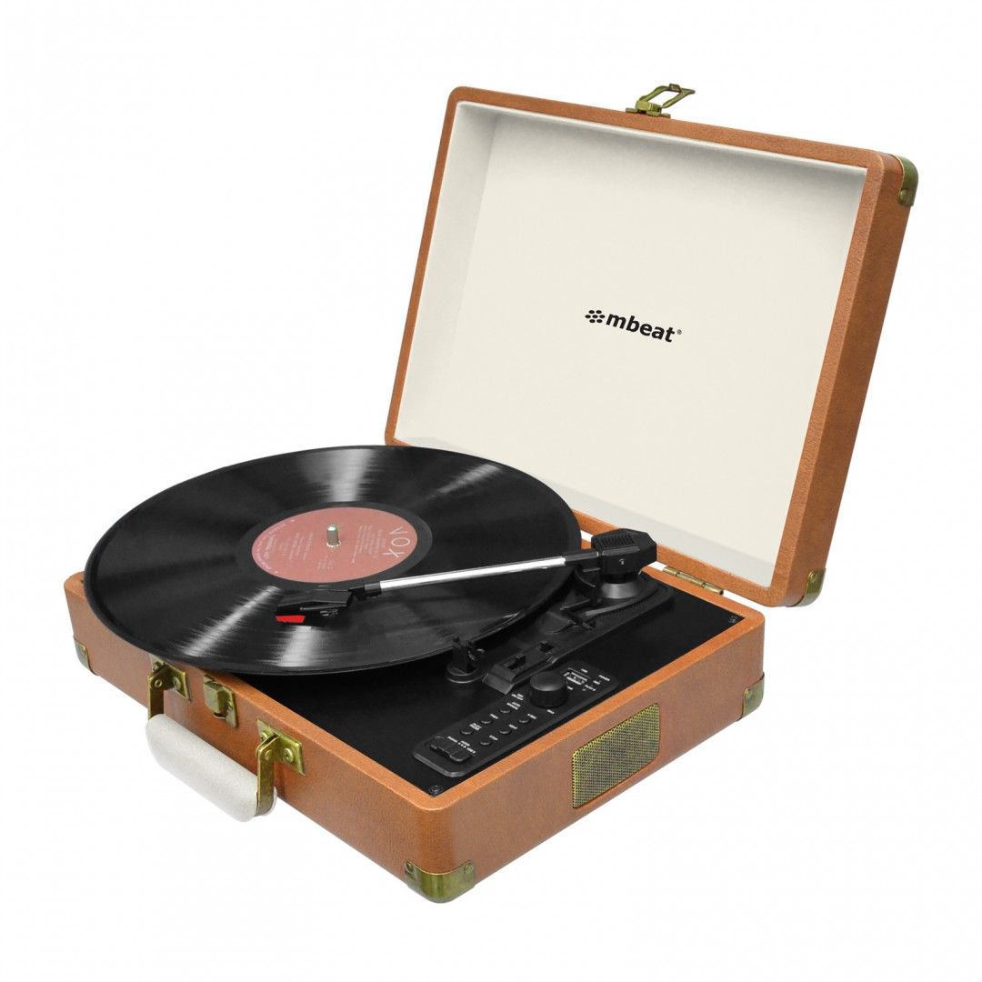 mbeat Aria Retro Turntable with Bluetooth &amp; USB Disk Record