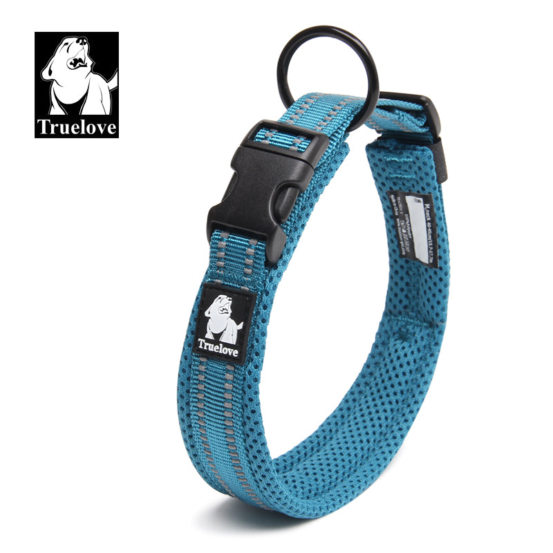 Heavy Duty Reflective Collar Royal Blue XL