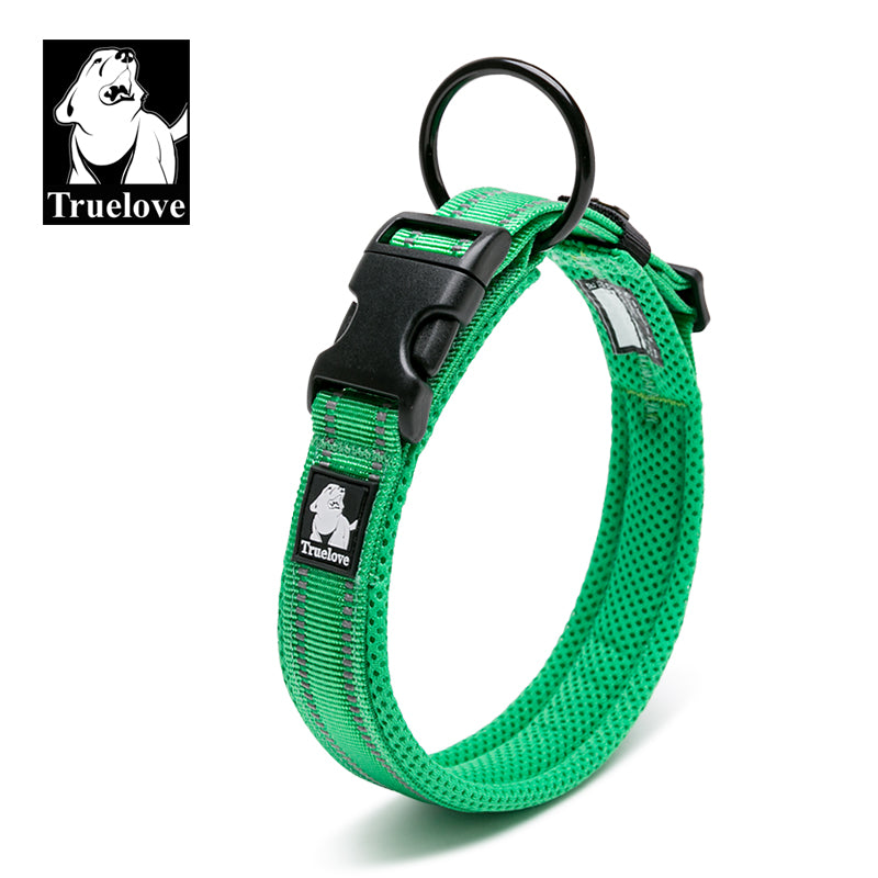 Heavy Duty Reflective Collar Grass Green S