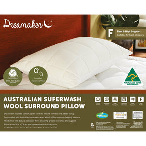 Dreamaker Australian Superwash Surround Pillow