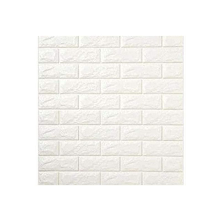 10PCS 3D Foam White Brick Self Adhesive Home Wallpaper Panels 60 x 60cm