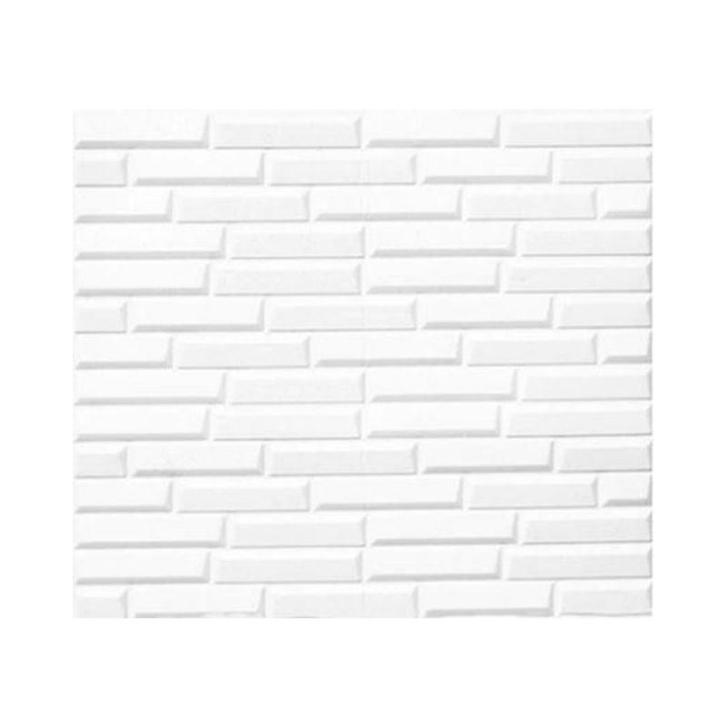 10PCS 3D Foam White Slope Self Adhesive Home Wallpaper Panels 70 x 77cm