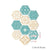 10PCS Multi Colour Tile Set Hexagon Decoration Decal Self-adhesive Oil-proof And Waterproof Wall Stickers