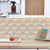 9PCS Mosaic Marble Bricks Self-adhesive Bathroom Kitchen Wall Tile Sticker Golden Fawn